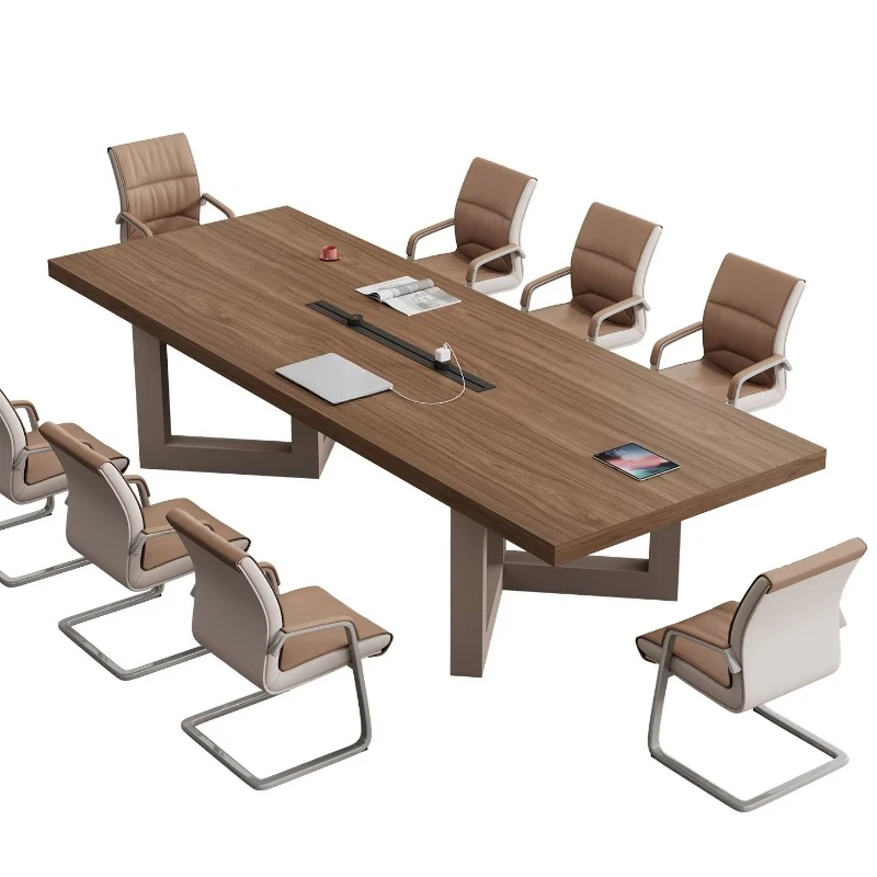Stylish high-end wooden conference tables designed for commercial use, conference rooms, training rooms, and offices