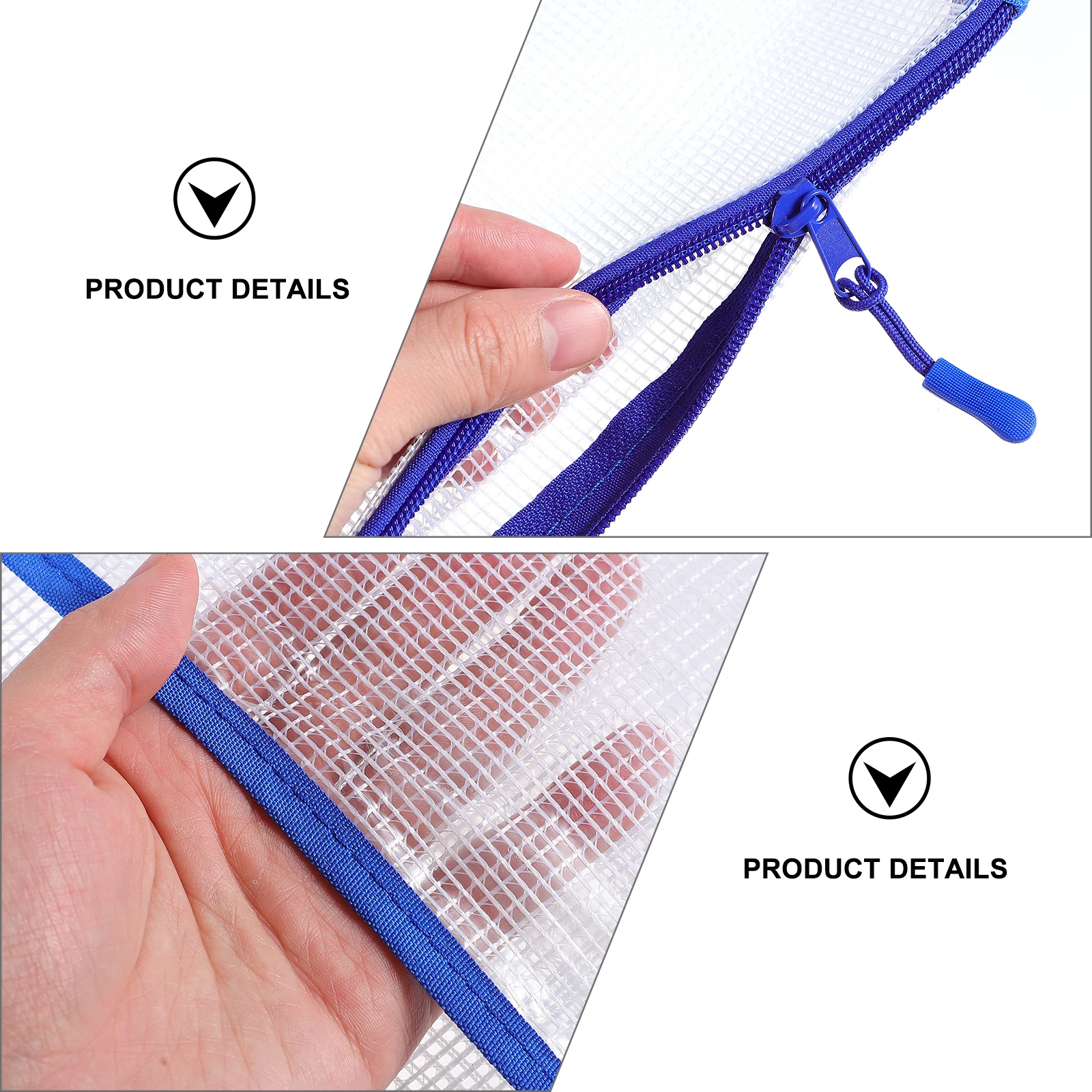 حقيبة محمولة كبيرة وواضحة فنية من مادة PVC لوحة ملصق للتخزين منظم للطلاب والمعلمين والرسامين