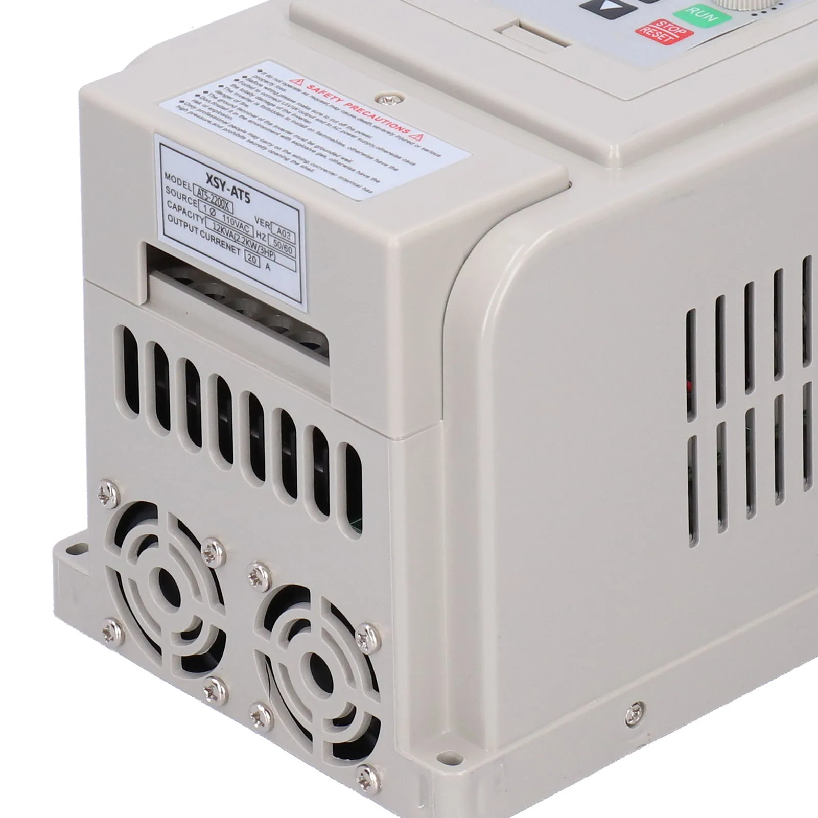 มอเตอร์อินเวอร์เตอร์อินเวอร์เตอร์ความถี่ตัวแปร Motor Speed Controller เอาต์พุต 3 เฟส 220V 2.2KW AT5-2200X 3 เฟสอินพุตอินเวอร์เตอร์