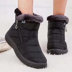 Snow Boots Women Comfortable Ladies Shoes Waterproof Shoes For Women Zipper Women Shoes Soft Keep Warm Winter Boots Botas Mujer