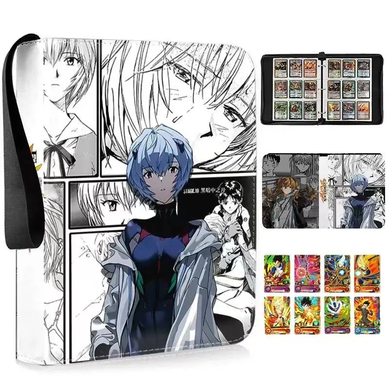 400pcs/900pcs EVA Card Cortical Card Book Neon Genesis Evangelion Card Album Book Folder Anime Collections Zipper Binder Holder