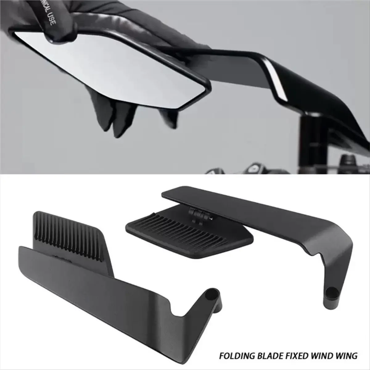 

*ESTR Motorcycle Accessories Mirrors Stealth Winglets Mirror Adjustable Mirrors for YAMAHA MT 03 07 09 R1 R3 R7 XMAX KTM