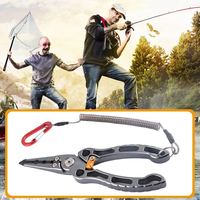 DT16 Multifunctional Fish Controller Pliers Titanium Alloy Lightweight Fishing Tool Outdoor Accessories for Lake River