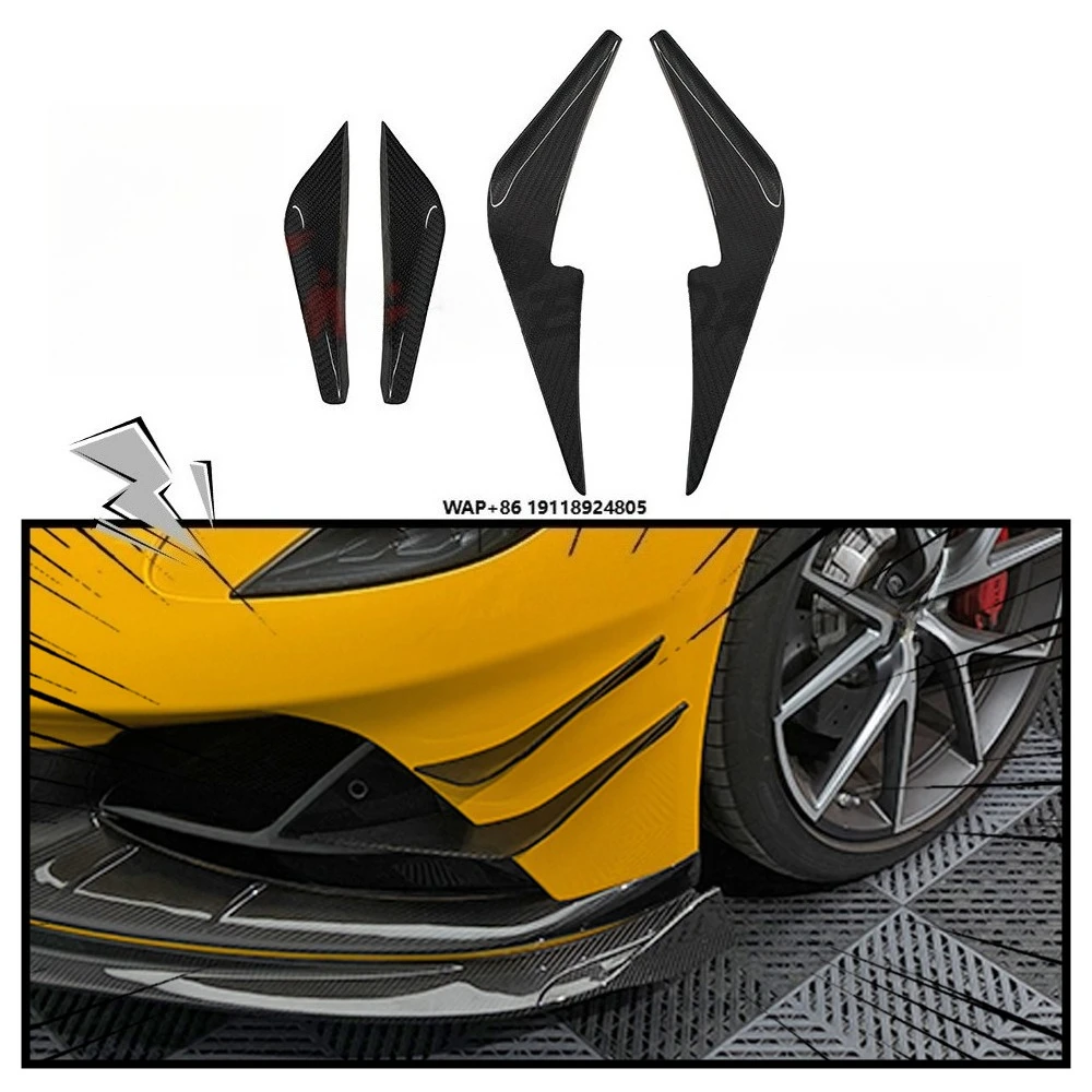 Emira Amans Canards Dry Carbon Fiber Front Bumper Canards for Lotus Emira