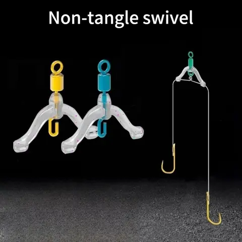 10/20pcs Silicone Anti Tangle Device Fishing Line Splitter Hook Separator Carp Feeder Fishing Rigging Fishing Line Bifurcation