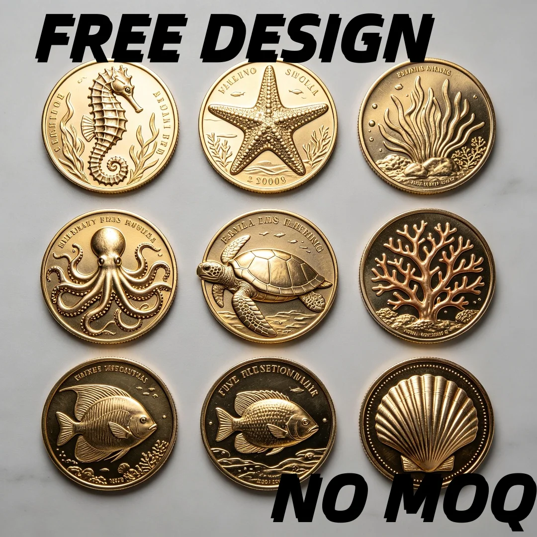

Design Metal Die Stamping 3D Enamel Zinc Alloy Logo Engraving Custom Commemorative Souvenir Challenge Coin for Collection