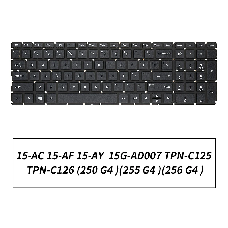 New Original Laptop Keyboard For HP TPN-C125 TPN-C126 250 G4 255 256 G4 15-AC 15-AY 15-AF 15Q-AJ 15-BA 15-BA102