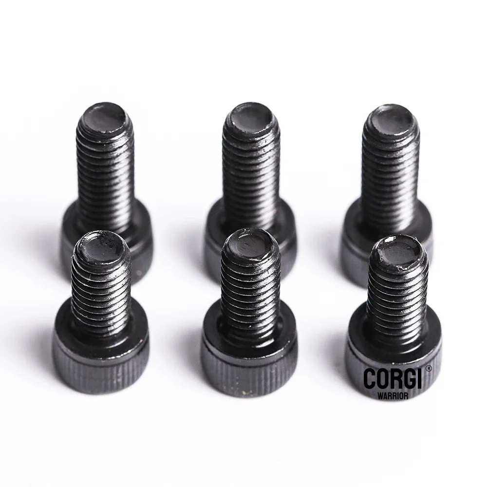 Black Metric Hex Socket Head Cap Screws Assortment Kit M2 M2.5 M3 M4 M5 M6 up to 1140 DIN912 12.9 Allen Bolt with Nuts Washers