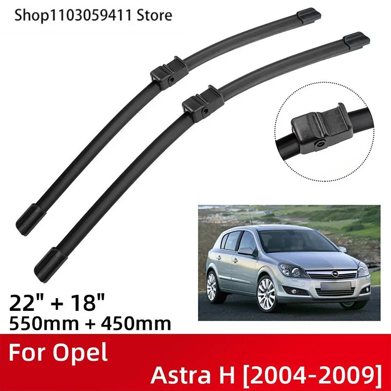 

Front Wiper Blades For Opel Astra H 2004-2009 Windshield Windscreen Window 22"+18" 2004 2005 2006 2007 2008 2009