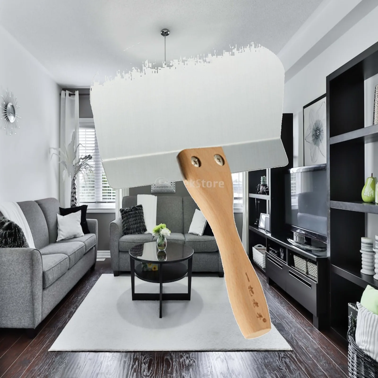 Stiff Putty Knife Removing Wallpaper Spatula Spackle Tool Applying Putty, Plaster, Cement Paint Can Opener Paint Scraper Tool