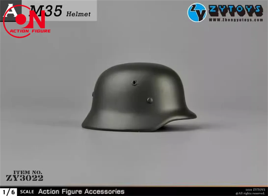 ZYTOYS ZY3022 ZY3023 1/6 Scale WWII German M35 M42 Metal Helmet Soldier Accessories Fit 12'' Action Figure Body Dolls