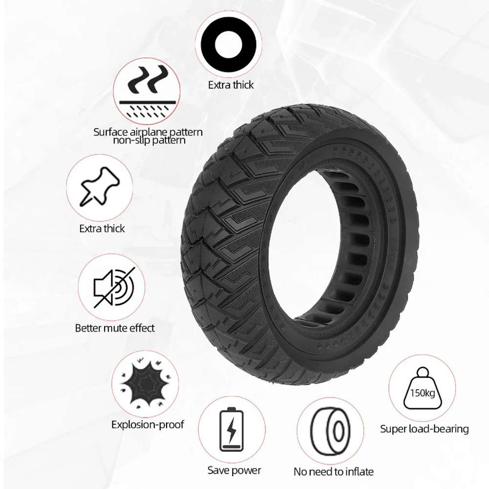 WSKEJI 8.5Inch Off-Road Solid Tires For Vsett 8 9+/Zero 8 9Pro/Kugoo G2 Pro Scooter Wear-resistant Puncture-proof Tire Parts