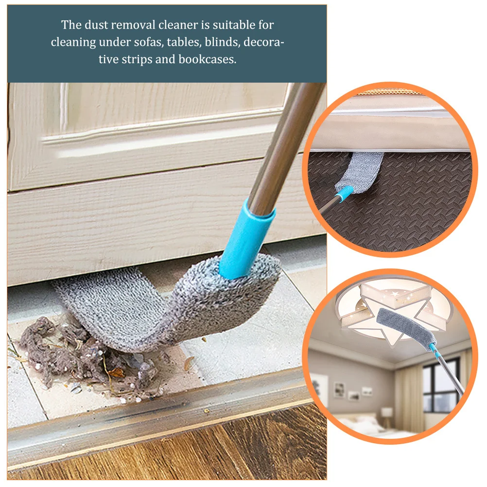 

Under Sofa Duster Long Handle Washable Reusable Dusting Wand For Home Cleaning Tools Floor Duster Ceiling Bed Cleaner