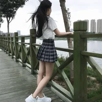 Harajuku 0Women Pleat Skirt 0Preppy Style Plaid 0Mini Cute Japanese School Uniforms Ladies Jupe Kawaii - Image 4