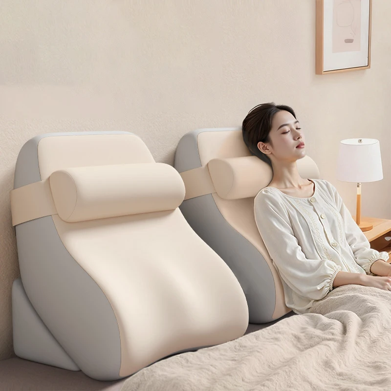 

Подушка для чтения на клине, подушка для спины для сидения в кровати, подушка с подлокотниками для ТВ-книги, игровых общежитий, спинка (желтый/синий)