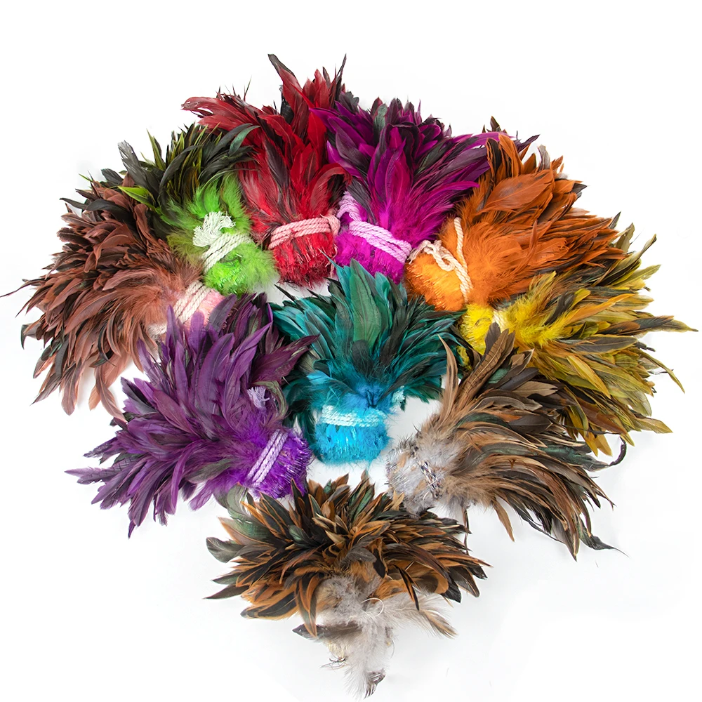 1000Pcs/Lot Colorful Rooster Feathers Natural 5-7inch Plumes for DIY Clothing Jewelry Crafts Decor Carnival Accessories Decorati