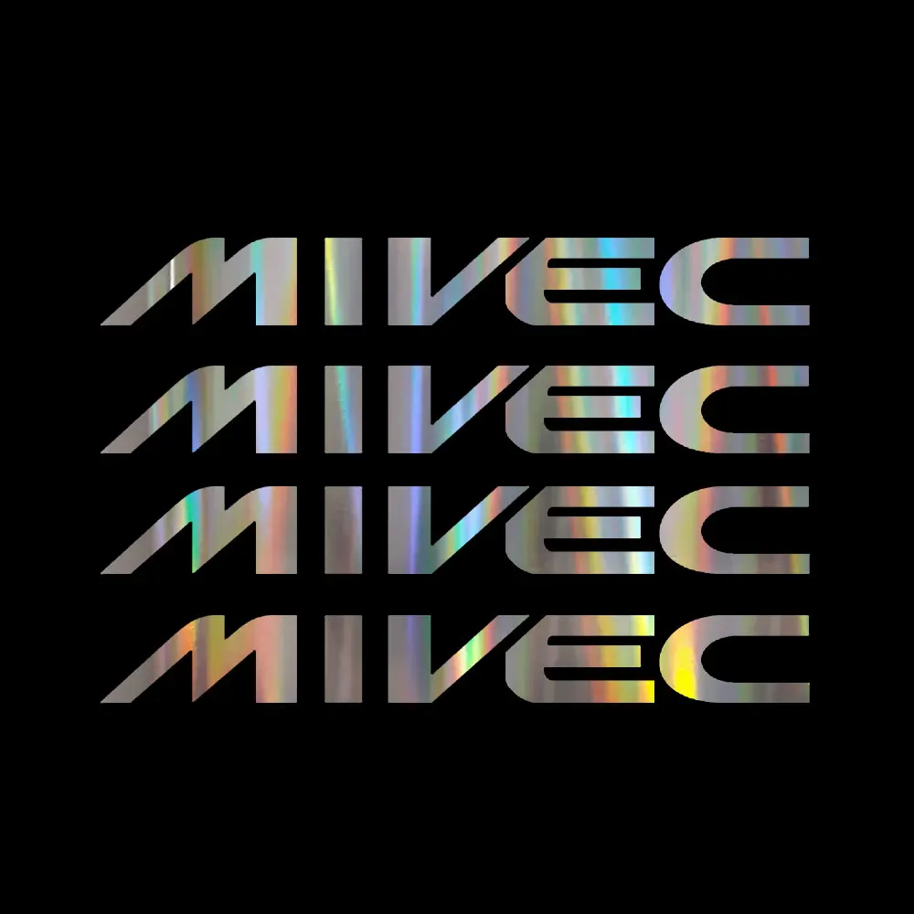 4 قطعة لميتسوبيشي MIVEC ملصقات لصائق زوج لانسر