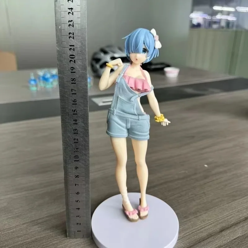 New World TAITO Life Begins from Scratch Ram Rem Strap Pants Model Handmade Ornament Landscape Car Accessories Ornament Gift