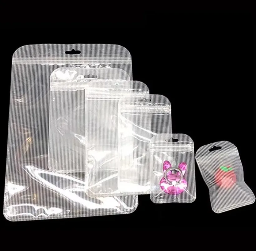 

100PCS Long mobile phone case bag, plastic transparent jewelry display bag,clear flat pouches reclosable plastic zip lock bag