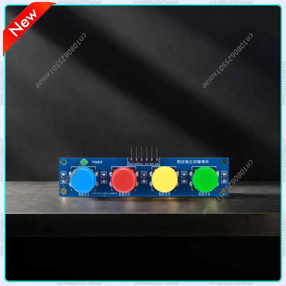 4 Independent Buttons Touch Button Module with Hat & LED Indicator Keypad Module for Arduino ARM Raspberry Pi