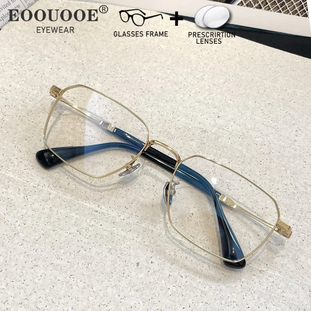 

New Men Office Computer Anti Blue Light Glasses Prescription Lenses Optical Eyewear Recipe Myopia UV Anti-Reflection Ocular
