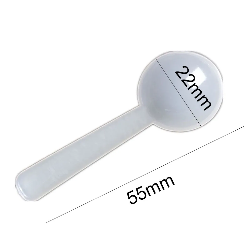 100pcs 1g Plastic Measuring Scoop Reusable Food Grade PP Measure Spoon Milk Coffee Teaspoon Milk Powder Kitchen Tool