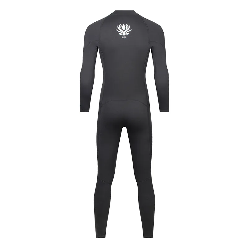 Mens Wetsuit, 3mm Wet Suit Front Zip Stretch Long Sleeve Thermal Swimsuit for Scuba Diving Snorkeling Surfing Swimming Canoeing