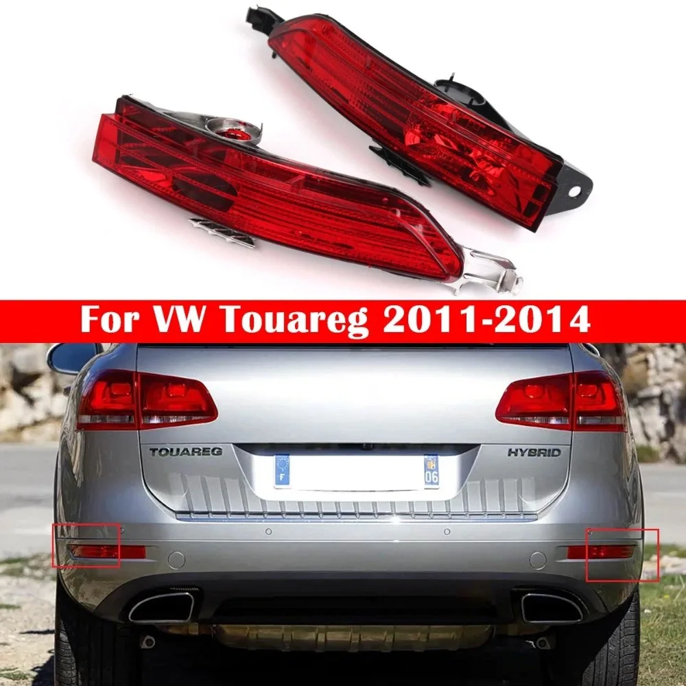 

7P6945701D 7P6945702D Автомобильный отражатель заднего бампера, стоп-сигнал без лампы, сигнальная полоса для VW Touareg 2011-2014