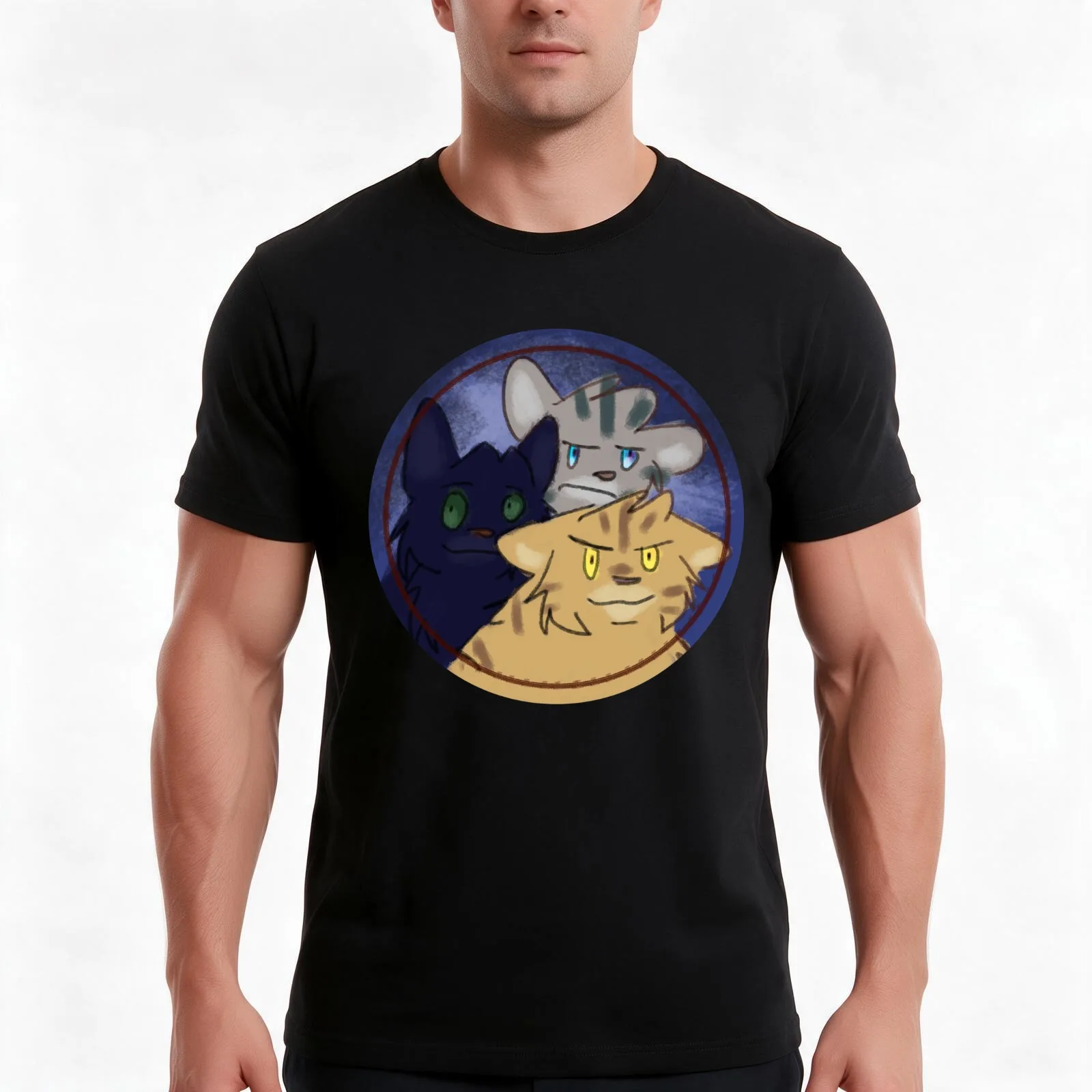 The Sight (Jayfeather, Hollyleaf and Lionblaze) T-Shirt, Summer Casual Cotton Tee, Oversized Streetwear Tops, Unisex Men Women