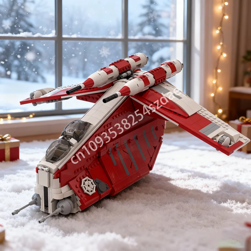 1602 قطعة MOC LAAT Coruscant جمهورية حربية نموذج اللبنات العمارة فكرة هدية الكريسماس ألعاب تعليمية الطوب الاطفال #1