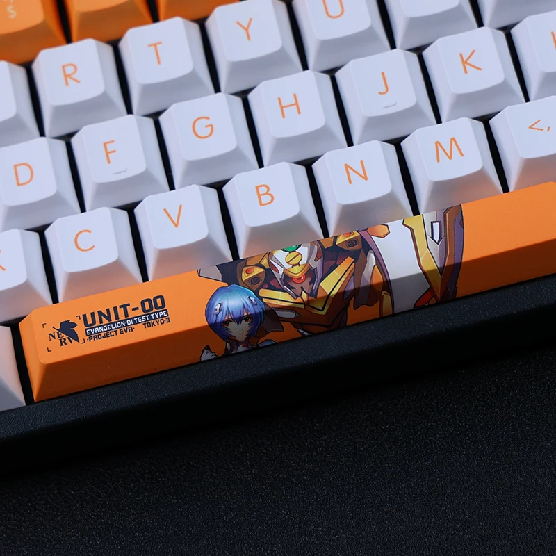 108 chaves EVA00 PROTÓTIPO エウンゲリオン anime Tema cor keycap Cereja teclado mecânico PBT material de Perfil cap