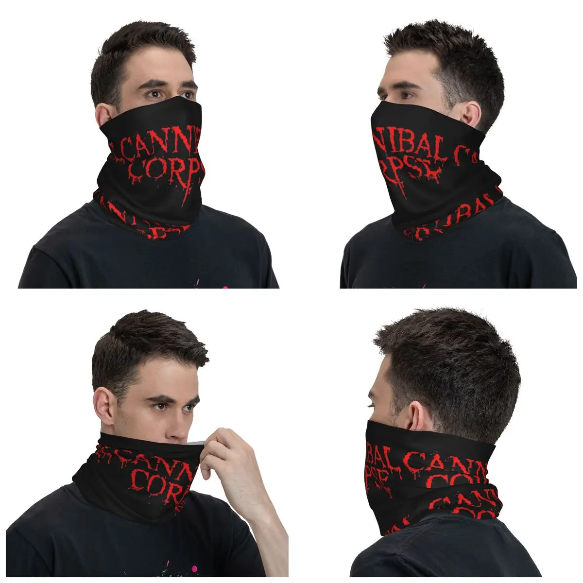 Cannibal Corpse Bandana Neck Gaiter Printed Music Band Balaclavas Magic Scarf Multi-use Headwear Running Unisex Adult Breathable