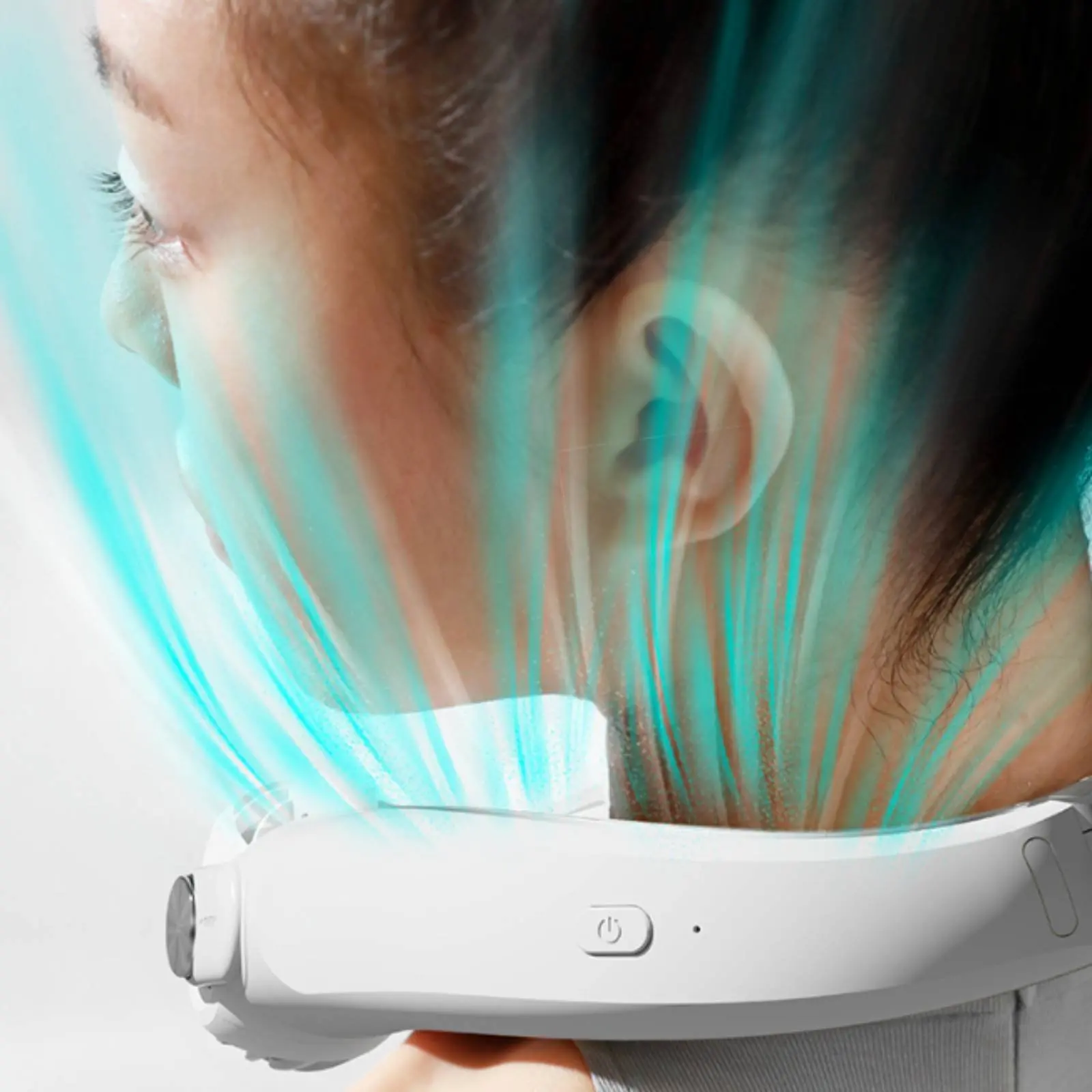 

Type-C Battery-Powered Neck Fan Long Battery Life Hanging Neck Fan Individual Cooling Device Lightweight Wearable Technology