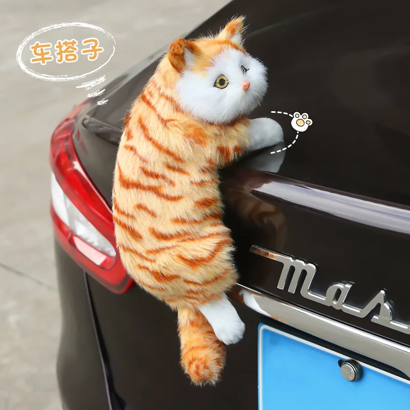 Lustige Auto Dekoration Ornamente Nette Katze Auto Dach Außen Stamm Dekoration Puppe Auto Motorrad Dekorieren Figur Auto Zubehör