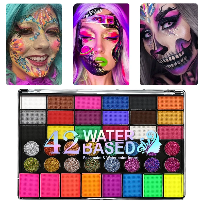 tinta-facial-e-corporal-soluvel-em-Agua-com-glitter-em-42-cores-pigmentos-de-maquiagem-para-o-rosto-maquiagem-de-palco-para-halloween-e-festas-de-mascaras