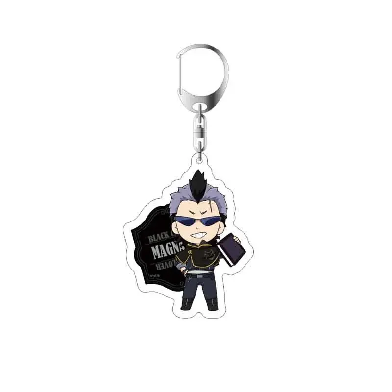 Black Clover Action Figure Anime Acrylic Asta Yuno Noell Silva Yami Sukehiro Magna Swing Keychain Pendant Christmas Gifts 5.5cm