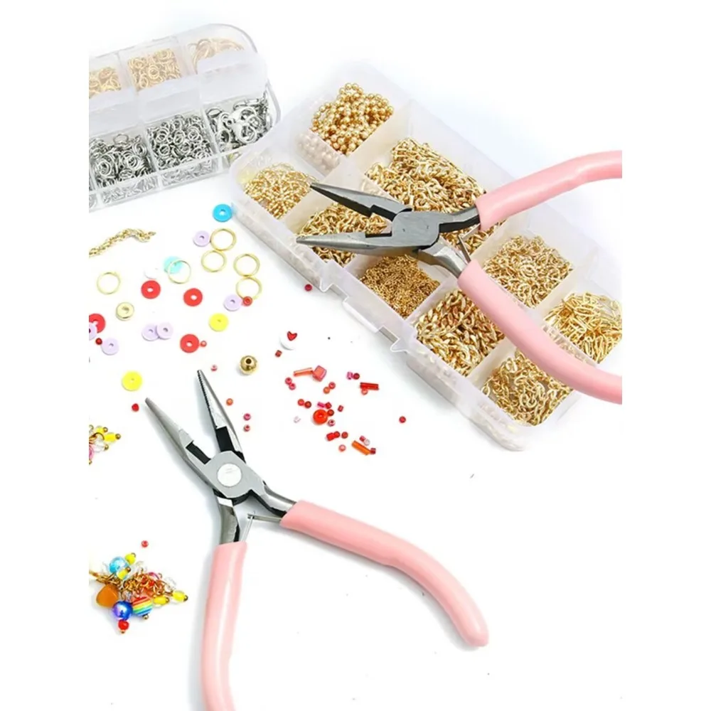 8-teiliges Schmuckherstellungs-Set mit Zangen und Scheren für DIY-Bastelarbeiten, Handgefertigte Ornamente und Modeaccessoires – Detail 15