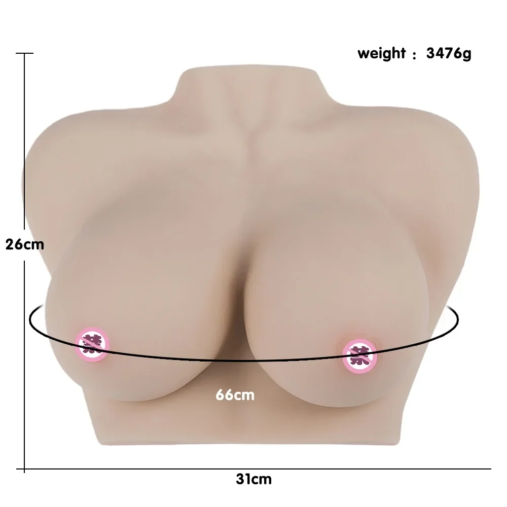 หน้าอกใหญ่ทำจากยางนิ่มมีตุ๊กตาแข็งผลิตภัณฑ์สำหรับผู้ใหญ่หน้าอกใหญ่ขนาดครึ่งตัวอุปกรณ์เสริมเพศสัมพันธ์โบบาแบบเซ็กซี่