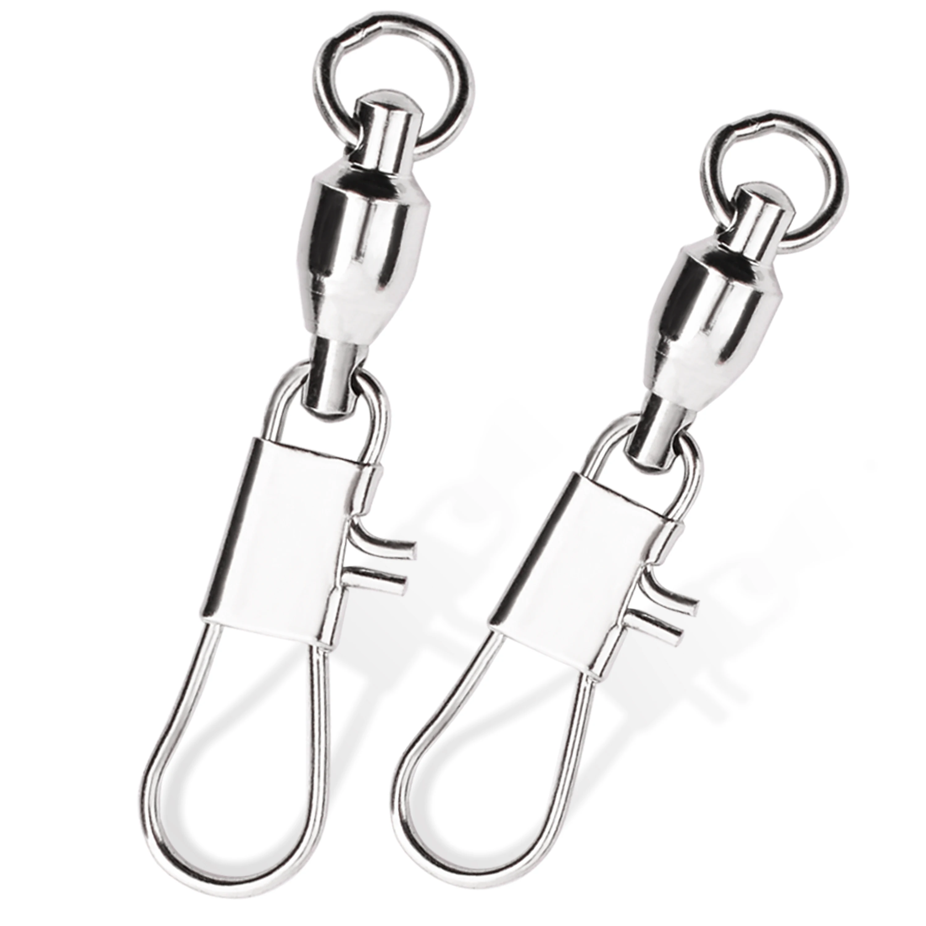 

20/50Pcs Snap Fishing Swivels Ball Bearing Interlock Snap Pin Stainless Steel Fishing Accessories Fishing Lures Pin Connector
