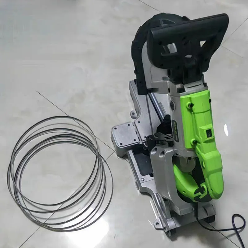 Multi-Function Band Saw Removable Alloy Steel Base Cordless Band Saw Cutting Capacity Hand Held For Metal Wood