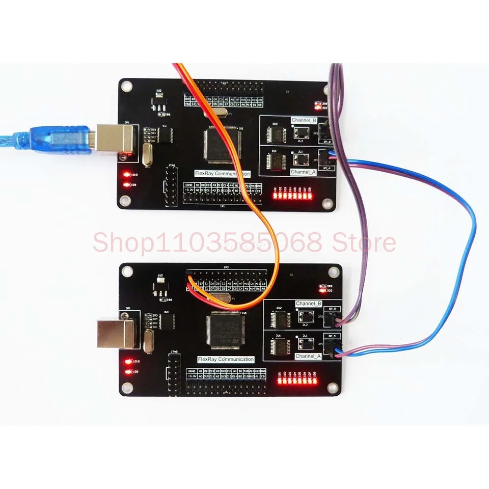 Flexray Dual Communication Development Board FlexRay to Serial/CAN