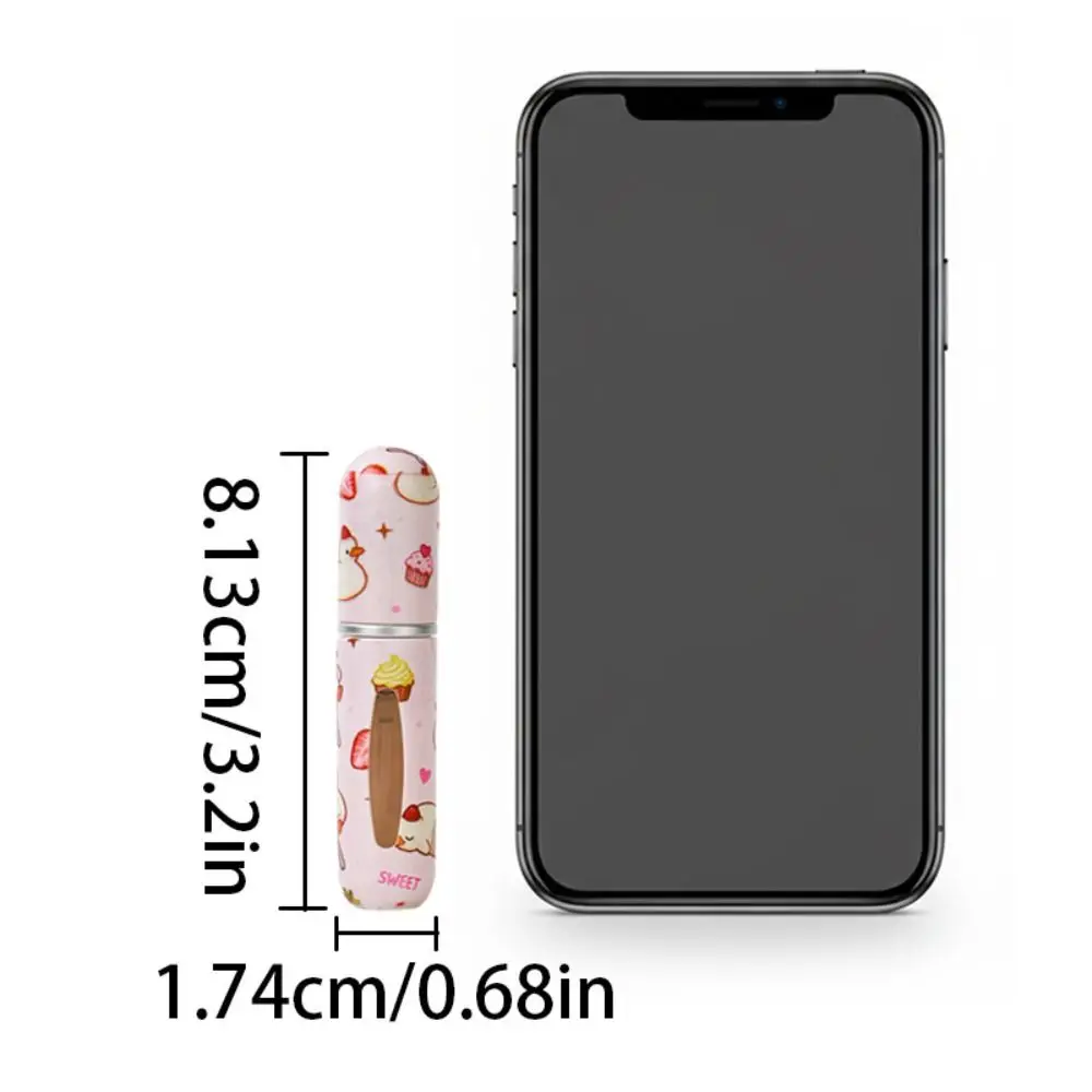 New 5ml Perfume Bottle Portable Mini Refillable Spray Bottle Cartoon Leak-proof Spray Atomizer Bottle Cosmetic Storage