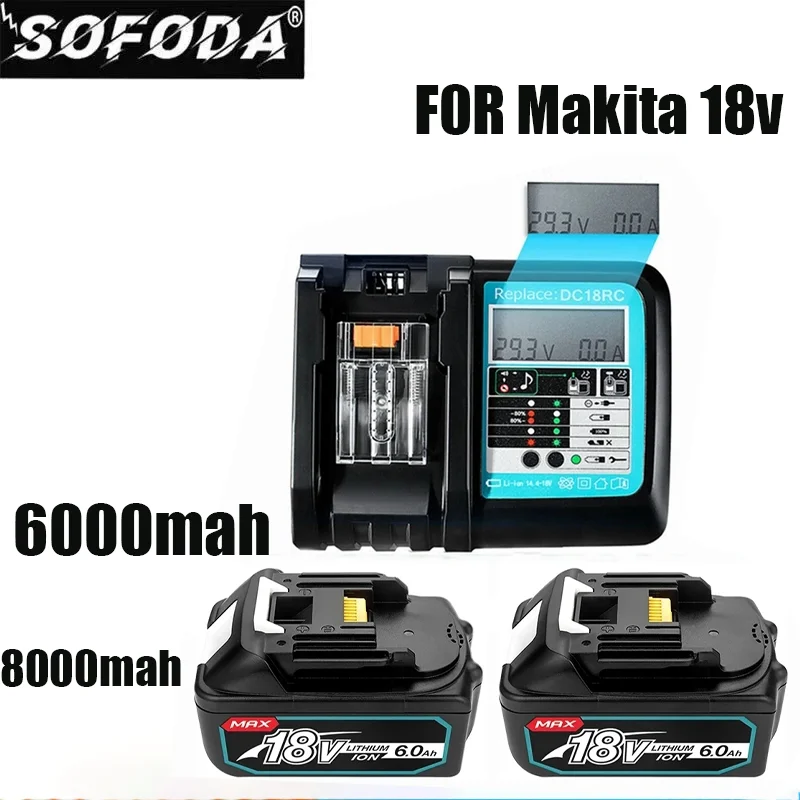 

Makita-batería de litio de repuesto, pila de 18V mejorada, BL1860, BL1850B, BL1850, BL1840, BL1830, BL1820, BL1815, LXT-400,