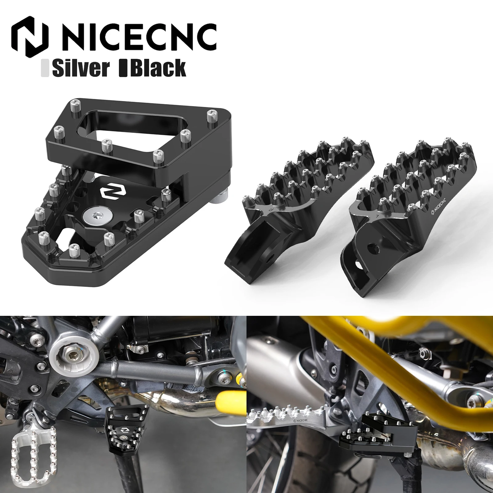 

For BMW R1250GS R1250 GS R 1250GS R 1250 GS 2018-2023 DualControl Rear Brake Lever Pedal Footpegs Footrests Extender