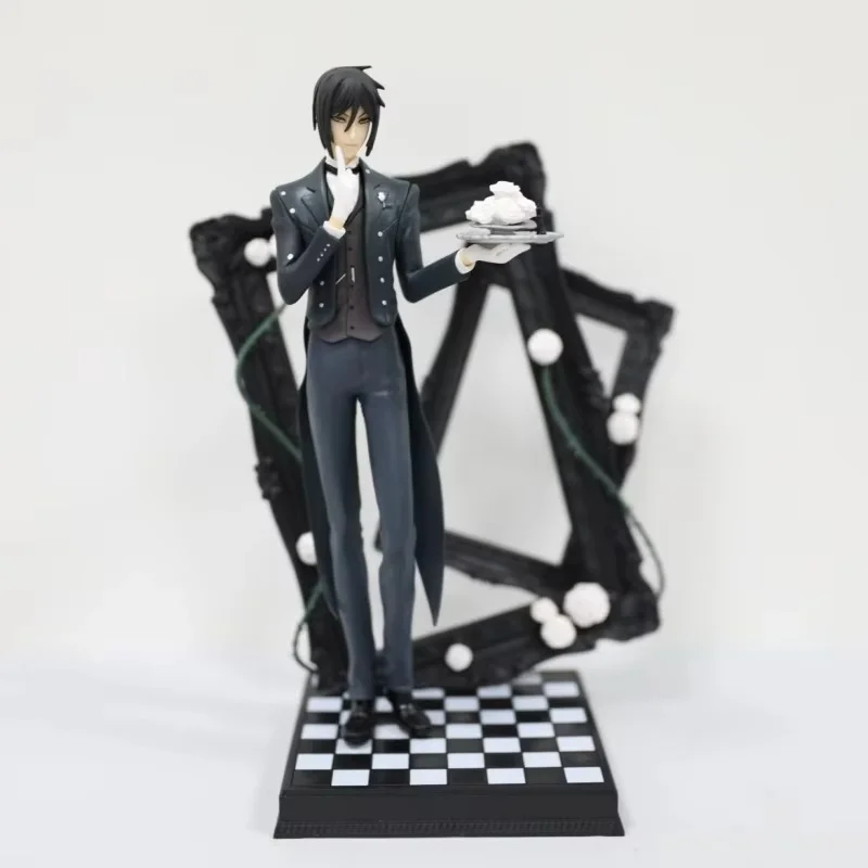 Hot 25cm Anime Black Butler Figures Ciel Phantomhive Action Figure Sebastian Michaelis Figurine Pvc Statue Dolls Collection Toys