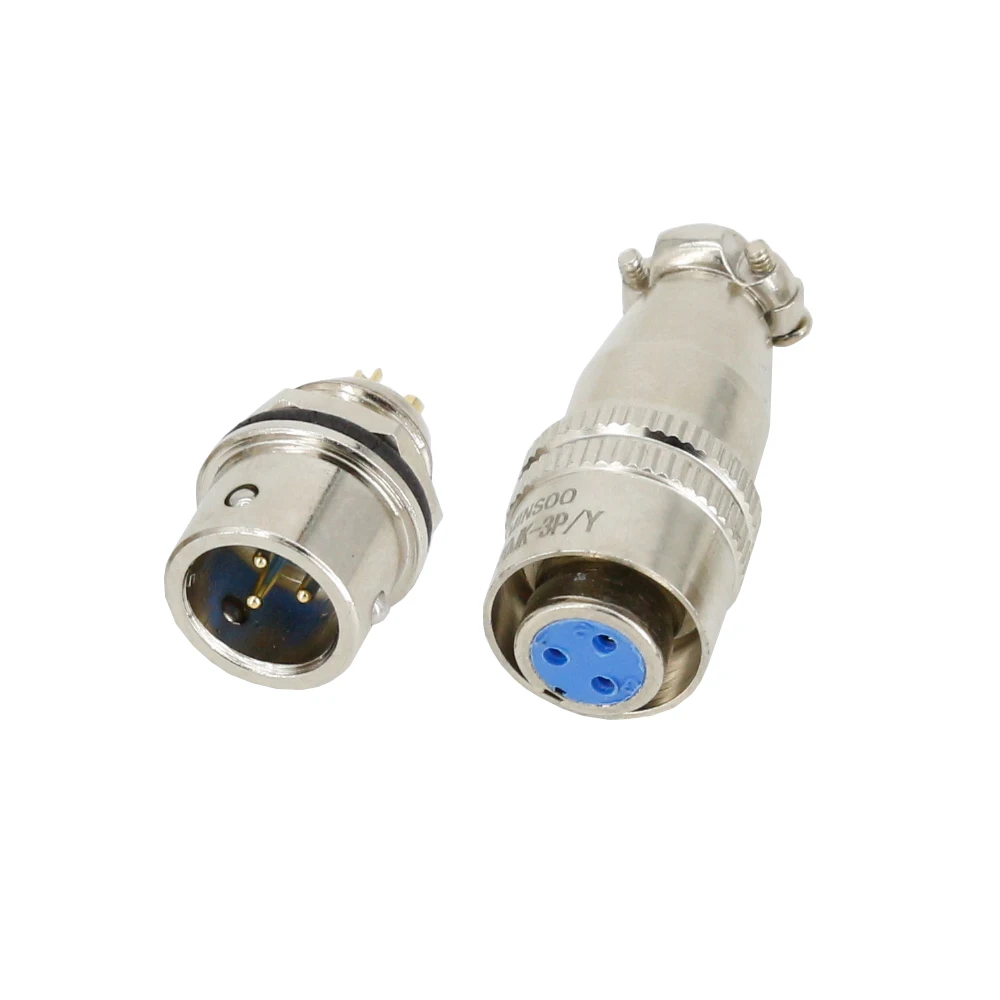 1Set 2/3/4/5Pin XS10 Aviation connector 10mm push-pull circular quick connector 3A 250V Gold plated contact Male and Female plug