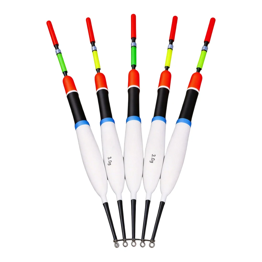 5pcs/set Fishing Floats 1/2/3g Barguzinsky Buoy Fishing Slip Bobber-Float Fluctuate Buoys Fishing Tackles Accessories
