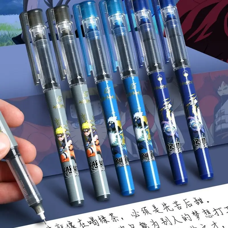NARUTO Uchiha Sasuke Uzumaki Naruto Cartoon Neutraler Flüssigstift Schnelltrocknender Signaturstift Exquisites Feiertagsgeschenk Großhandel – Detail 3