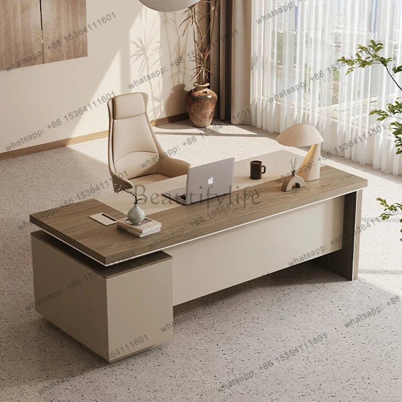 FG Space Saving Storage Office Desk Modern Computer Decoration Design Office Desk Display Crafts Escrivaninha Commercial Furnitu