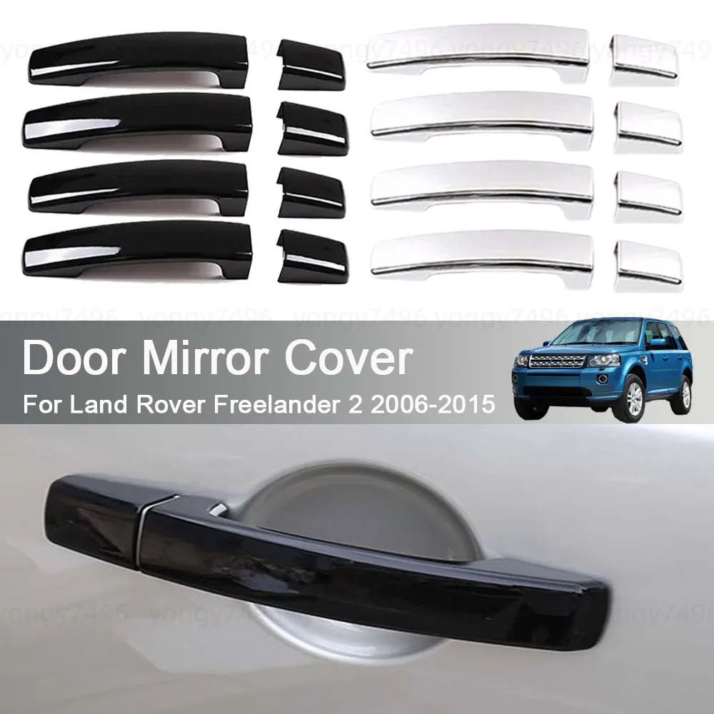 Car Upgrade Door Mirror Cover For Land Rover Freelander 2 2006-2015 Electroplating Glossy Black Cars Accessories Decoration